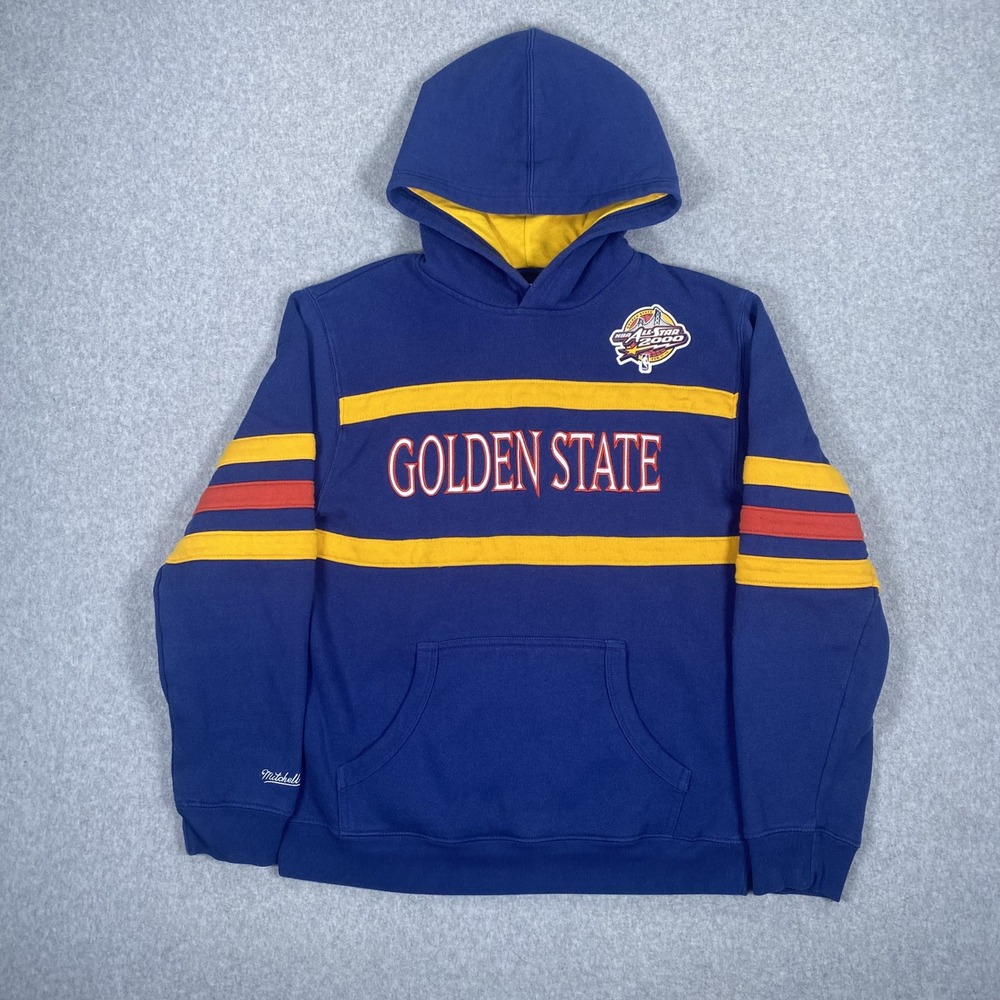 Golden State Hoodie Youth Large 14/16 Blue All Star 2000 NBA Mitchell & Ness